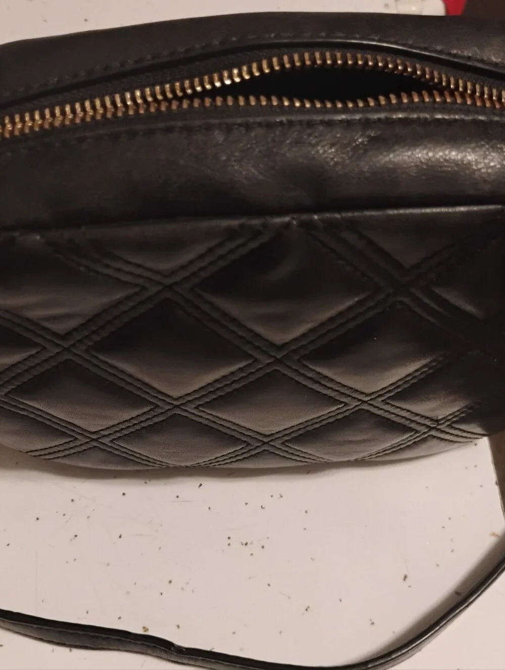 Tory Burch-Soft Flemming Quilted Camera-Crossbody Bag with Chain Strap 🖤(As Is)